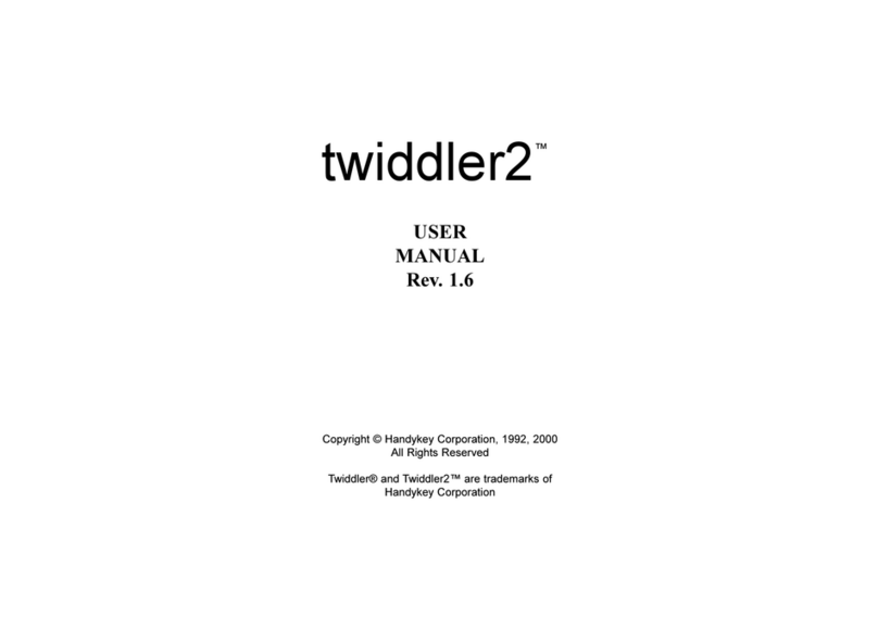 Handykey Corporation Twiddler2 user manual
