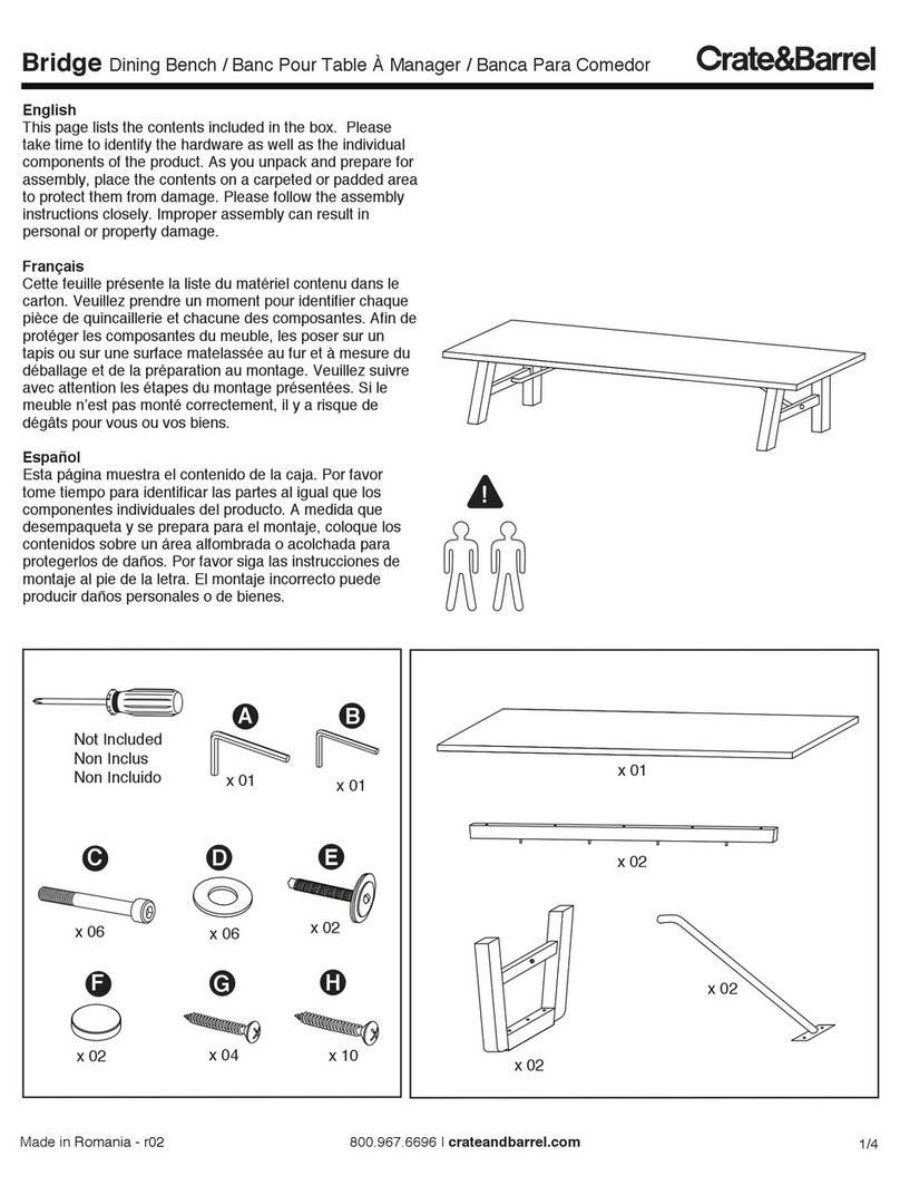 Crate&Barrel Bridge instructions