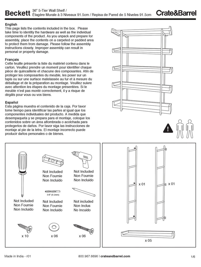 Crate&Barrel Beckett instructions