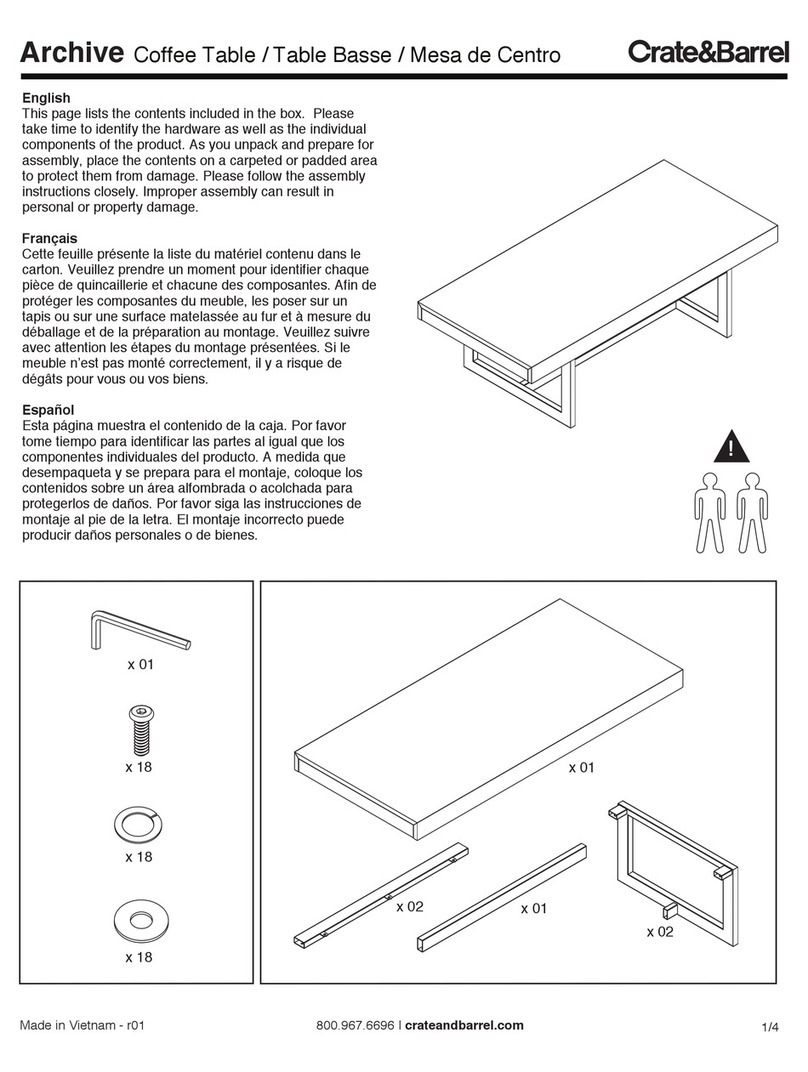 Crate&Barrel Archive User manual