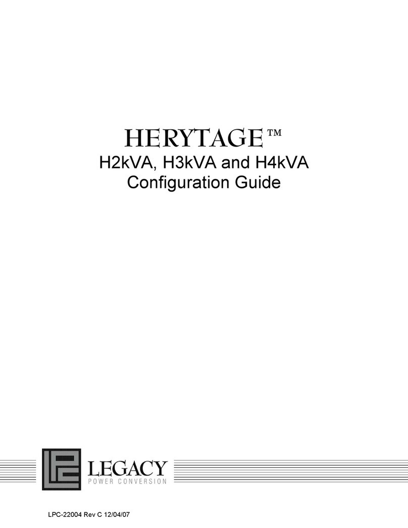 Legacy HERYTAGE H2kVA Configuration guides