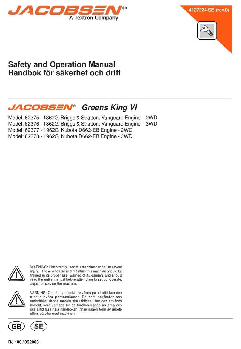 Jacobsen Greens King VI User manual