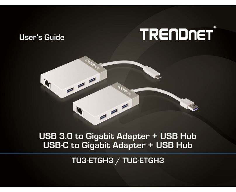 TRENDnet TU3-ETGH3 User manual