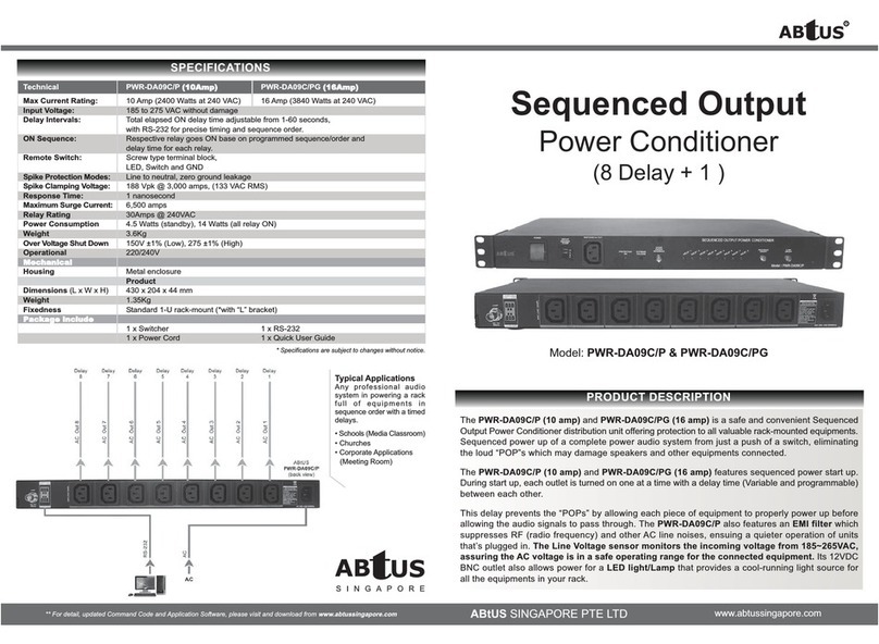 Abtus PWR-DA09C/P User's operation guide
