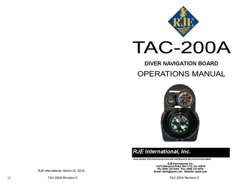 RJE TAC-200A User manual