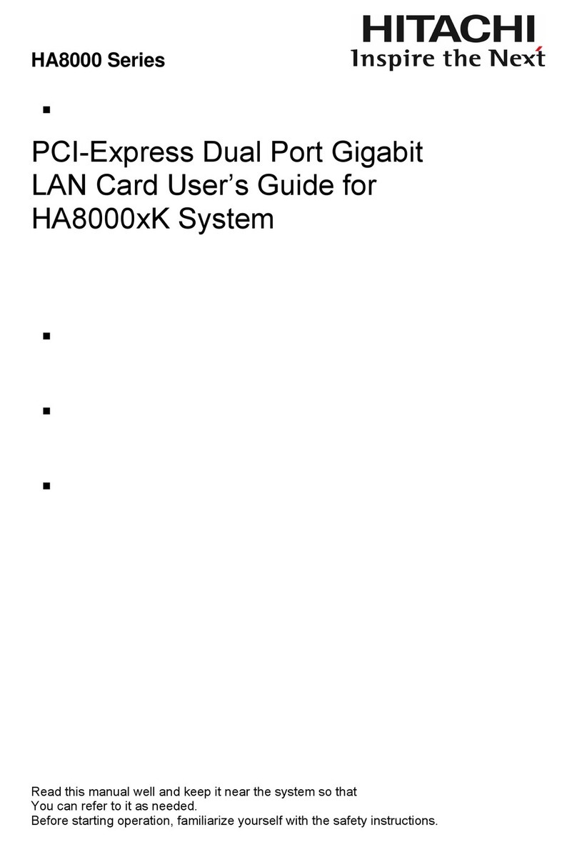 Hitachi HA8000 Series User manual