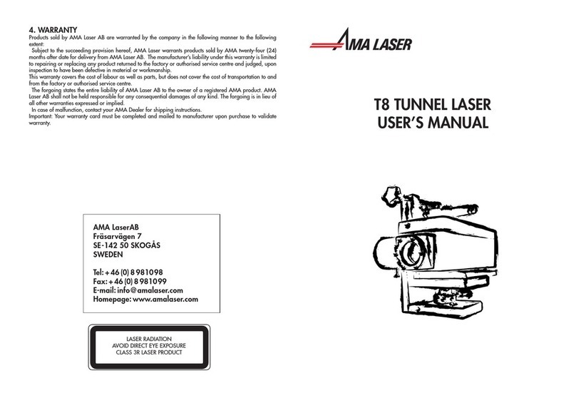 AMA Laser T8 User manual