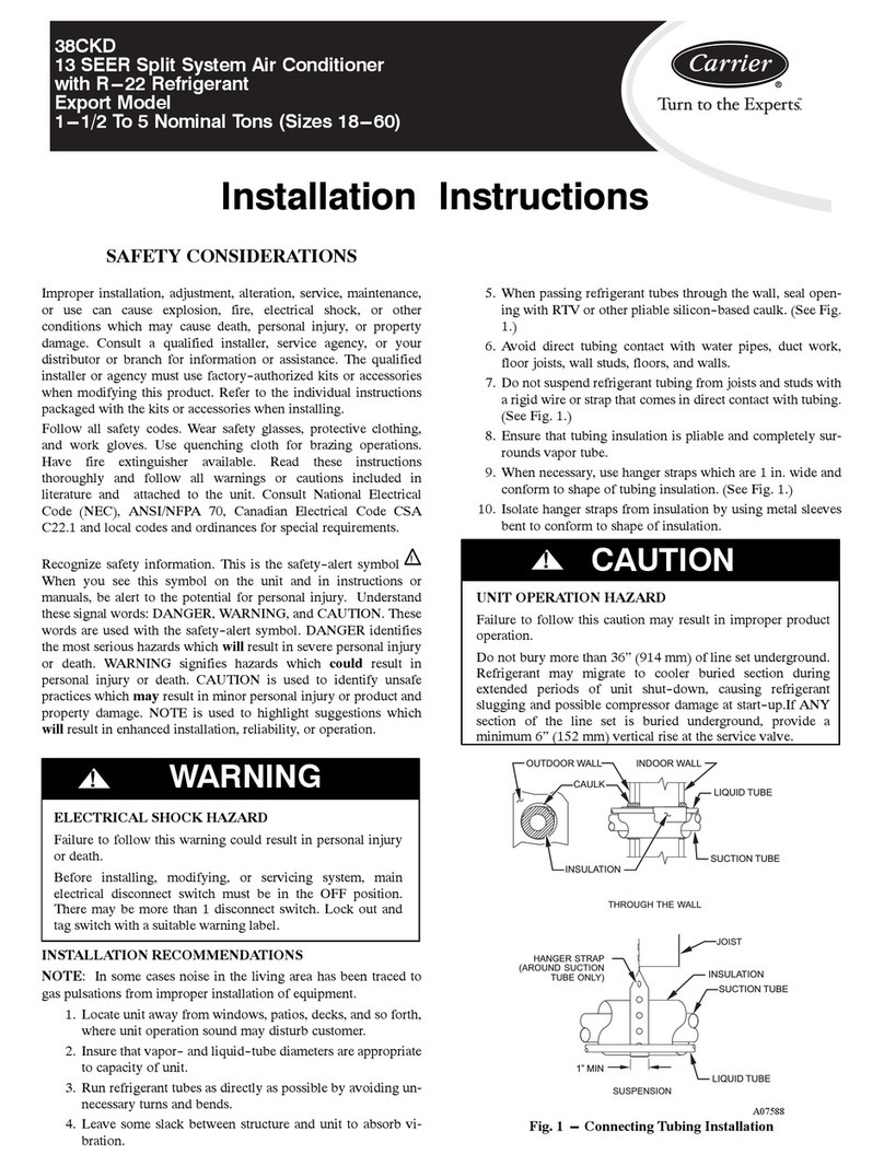 Carrier 38CKD User manual