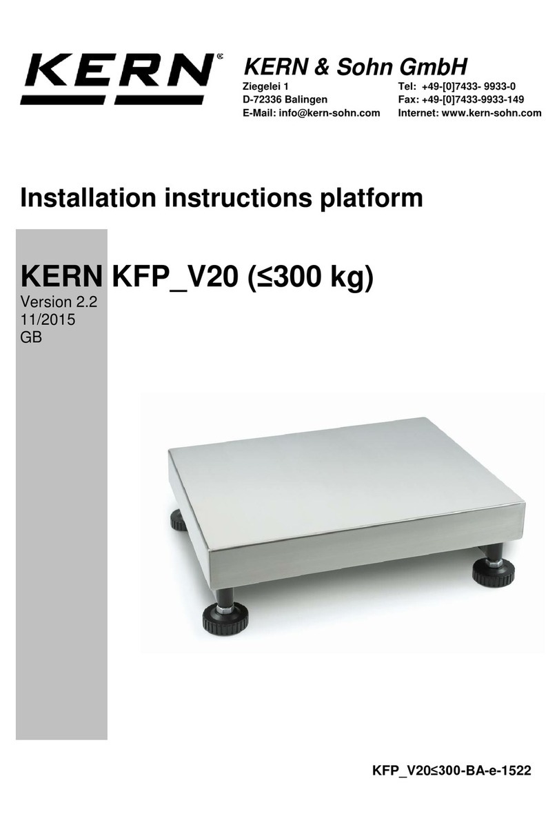 KERN KFP_V20 User manual