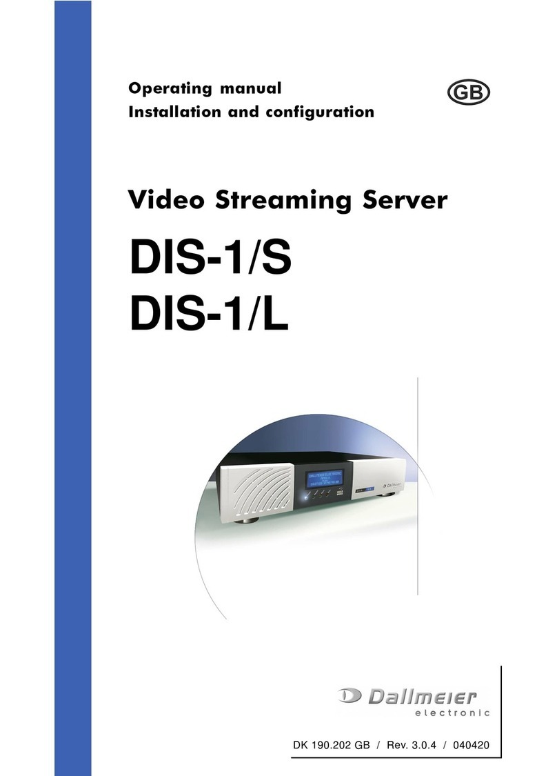 dallmeier DIS-1/S Operating manual, Installation and configuration
