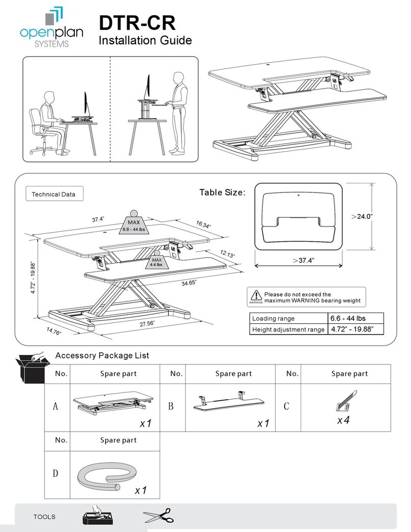 Open Plan Systems DTR-CR installation guide