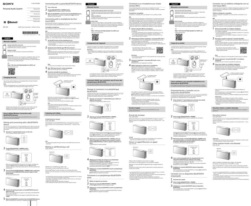 Sony SRS-X55 User guide