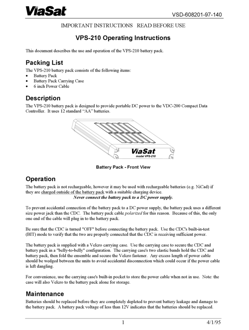 ViaSat VPS-210 operating instructions