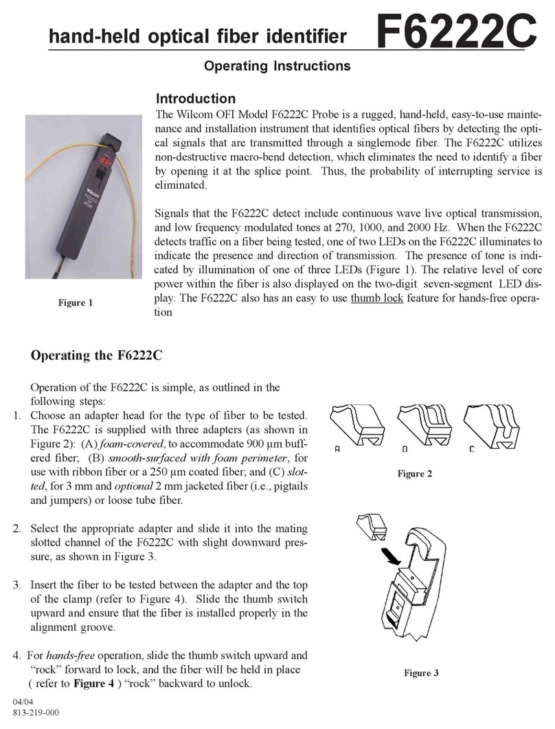 Wilcom F6222C operating instructions