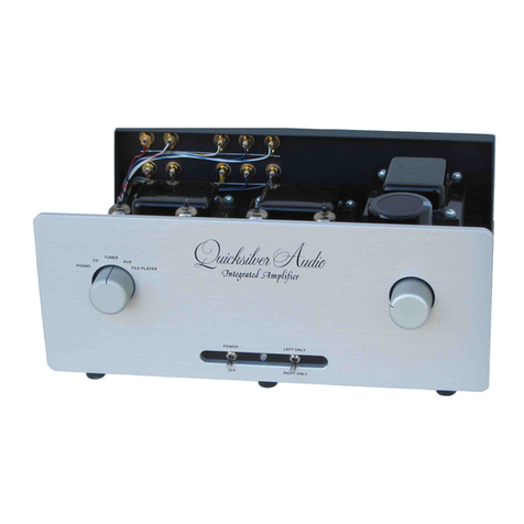 Quicksilver Integrated amplifier User manual