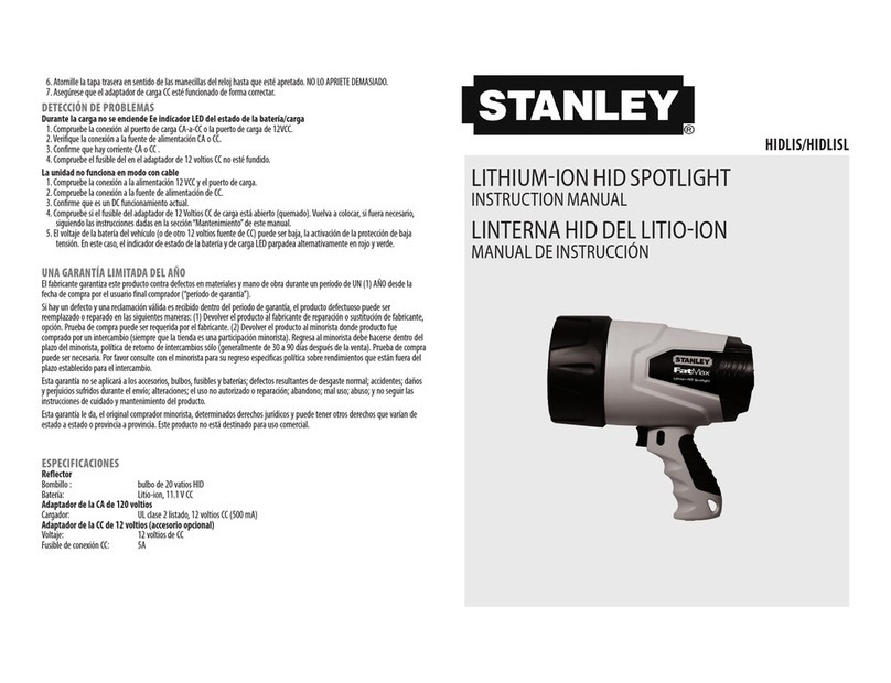 Stanley HIDLISL instruction manual