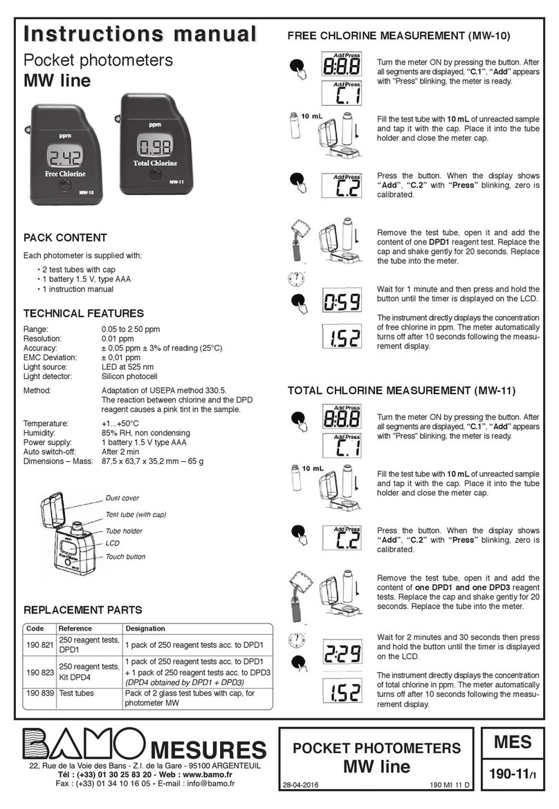 Bamo MW-10 User manual