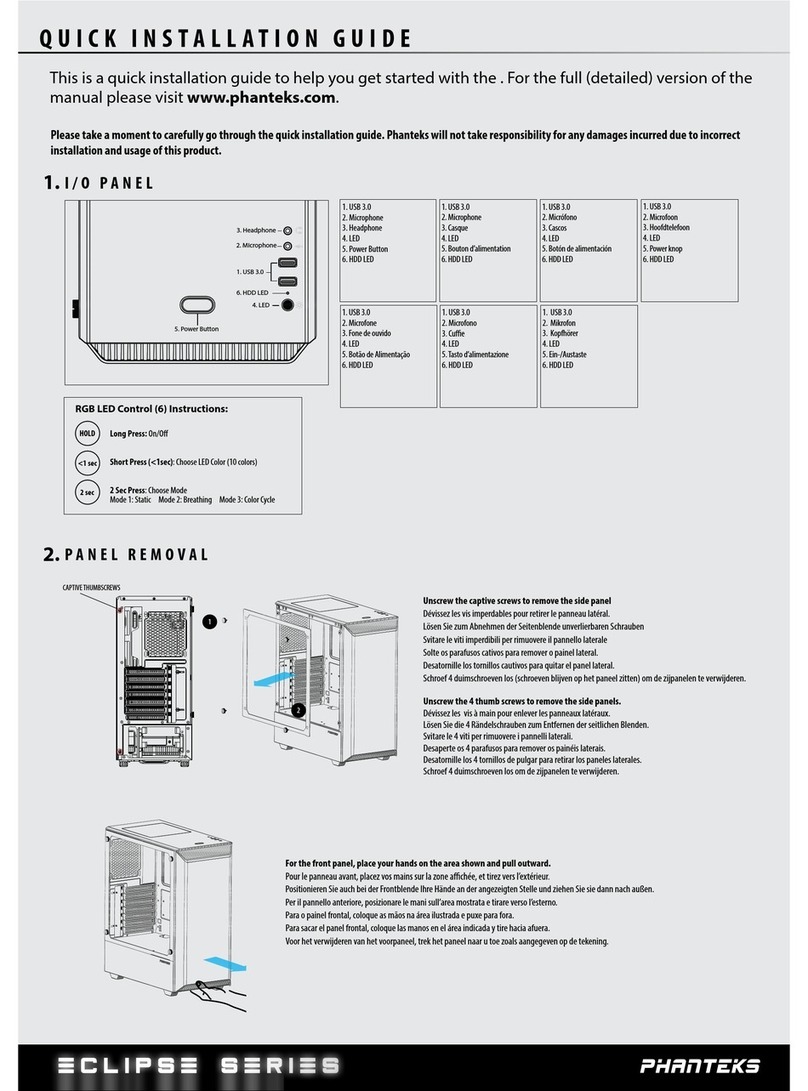 Phanteks PH-EC300PTG Quick installation guide