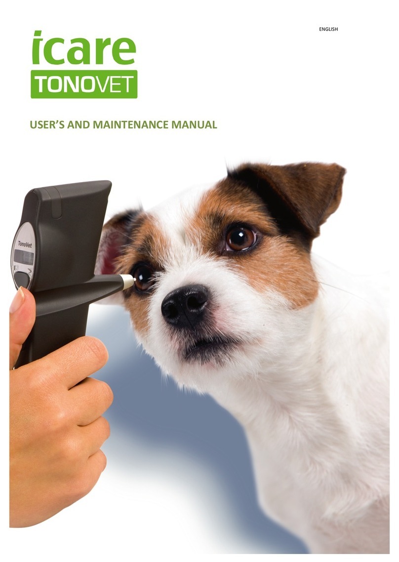 I-care Tonovet TV01 User and maintenance manual