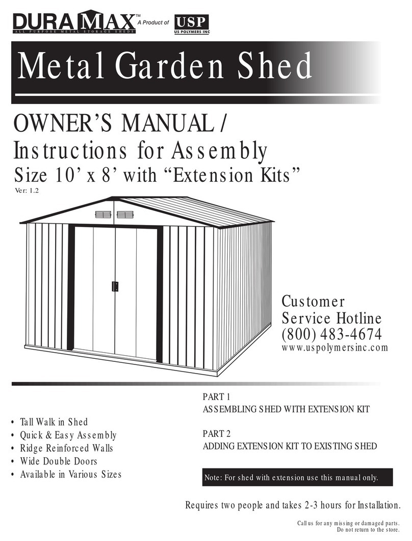 Dura-Max DS108 Owner's manual/ instructions for assembly