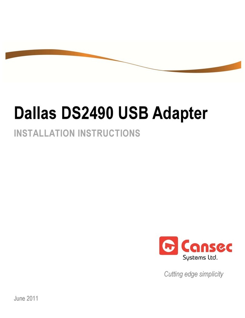 Cansec Dallas DS2490 installation instructions