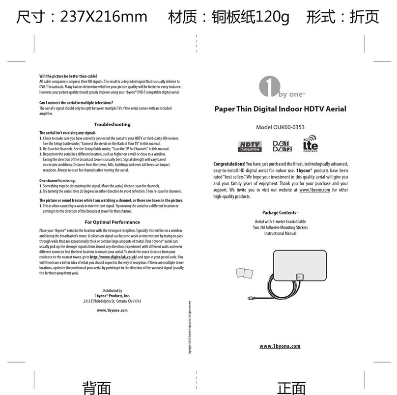 1 BY ONE OUK00-0353 Operating and maintenance manual
