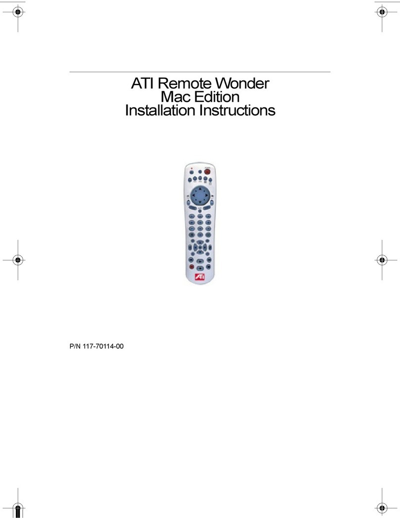ATI Technologies Remote Wonder Mac Edition installation instructions
