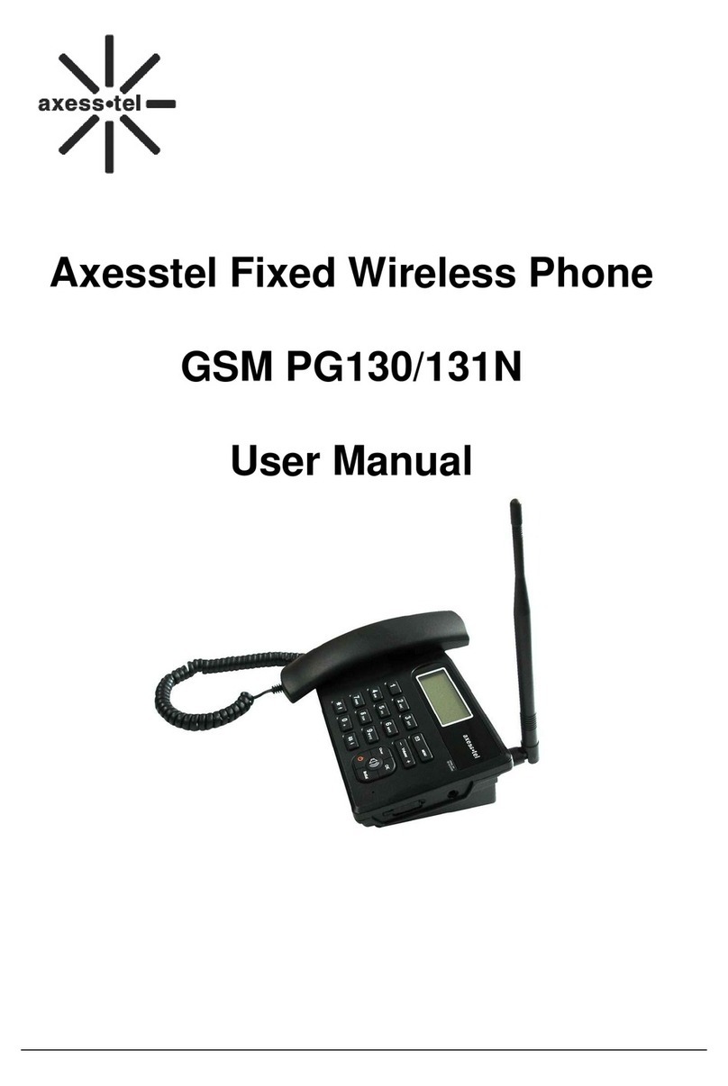 Axesstel GSM PG130 user manual