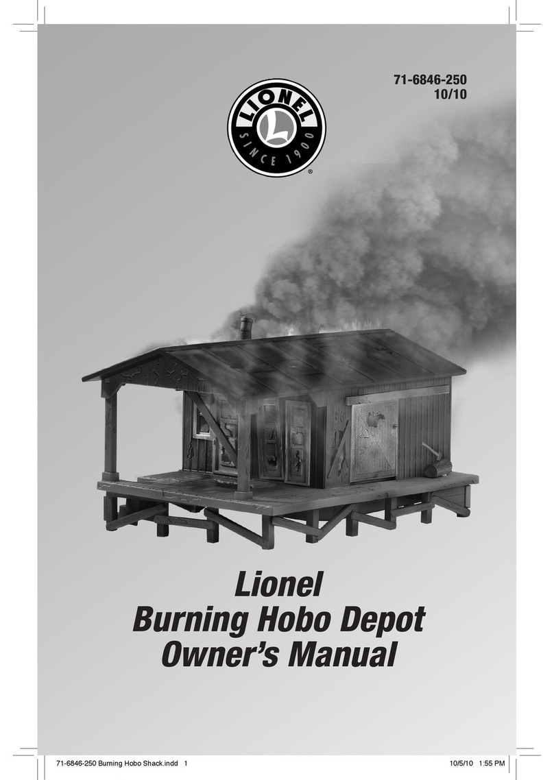 Lionel Burning Hobo Depot owner's manual