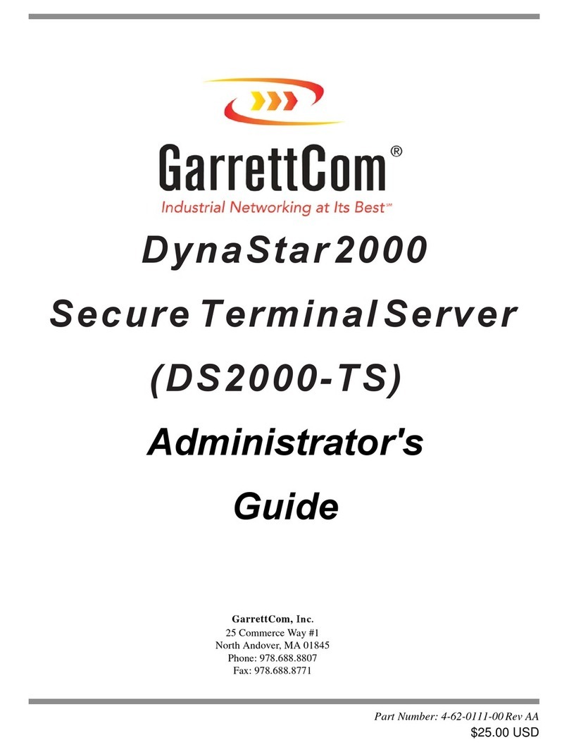 GarrettCom DynaStar DS2000-TS Administrator's guide