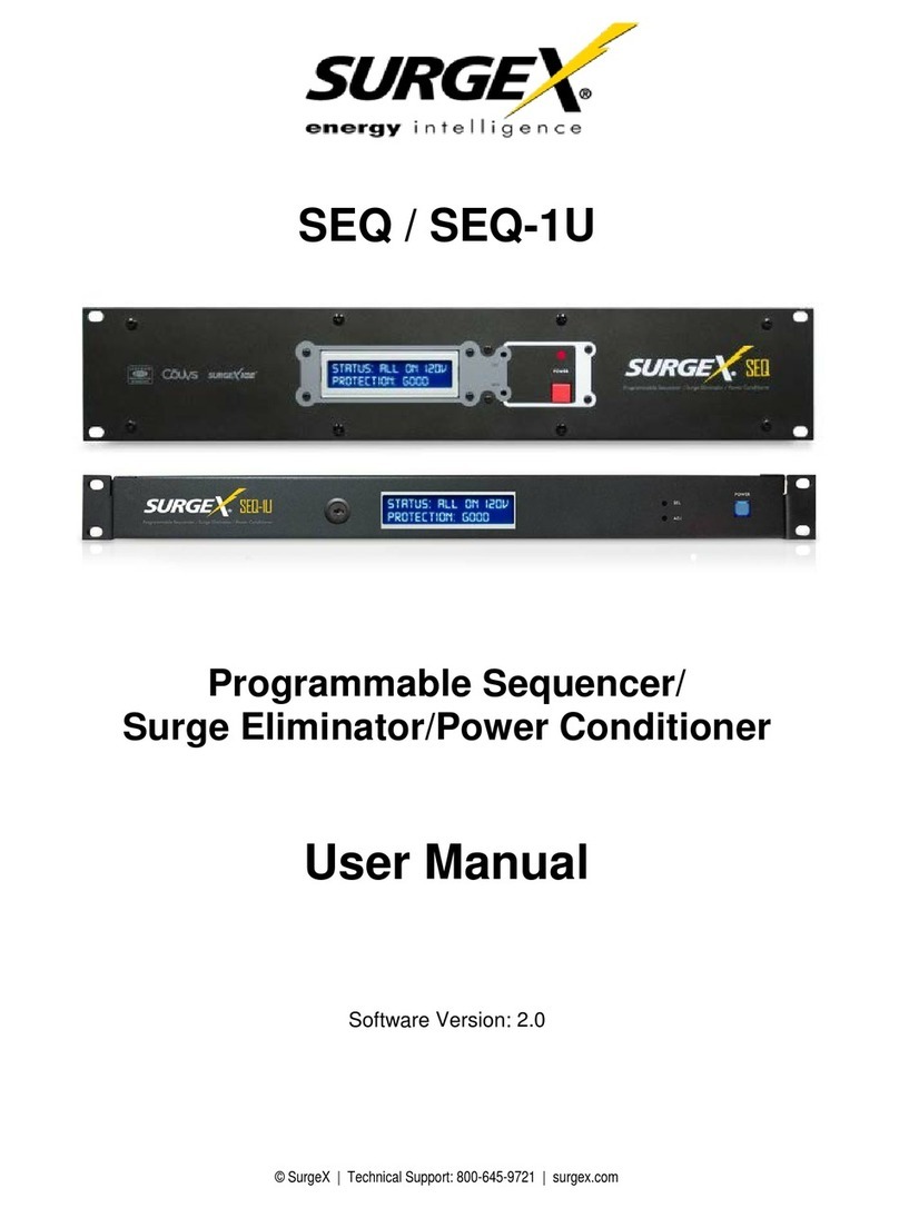 SurgeX SEQ-1U user manual