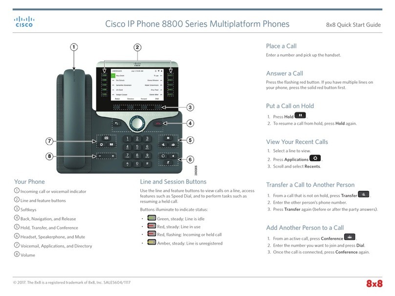 Cisco 8800 Series User manual