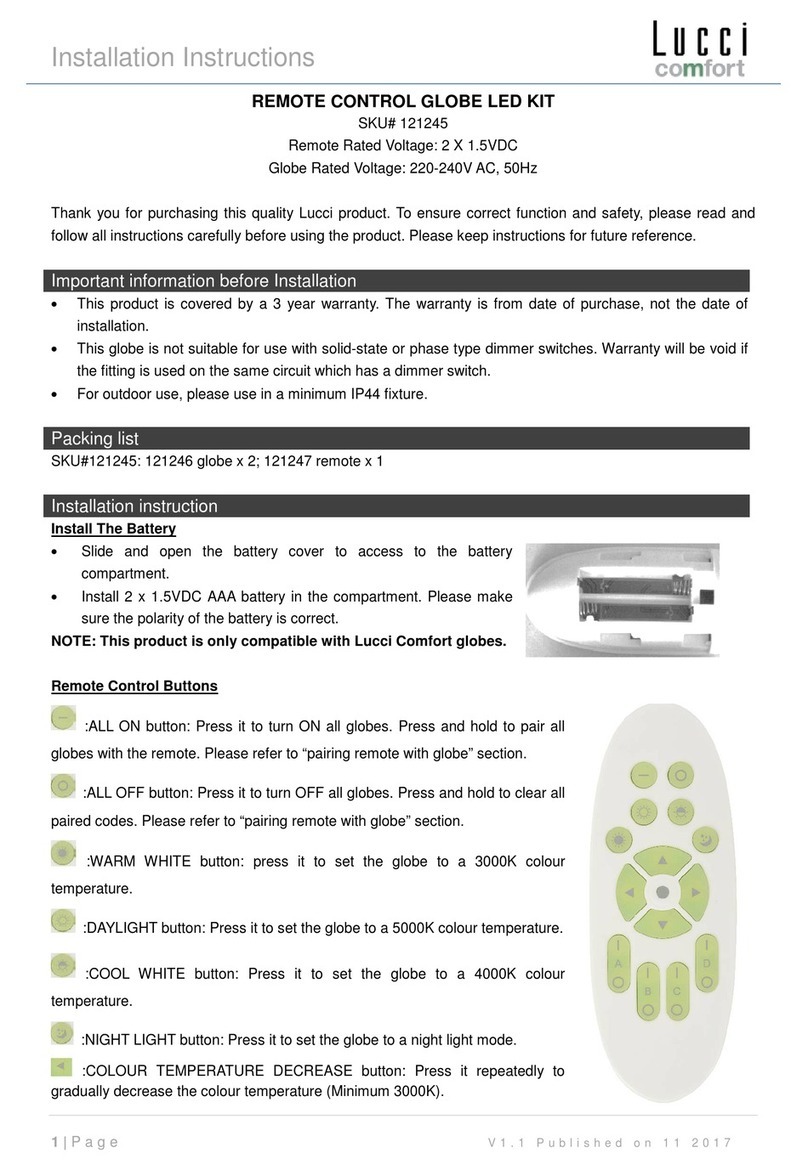Lucci comfort 121245 User manual