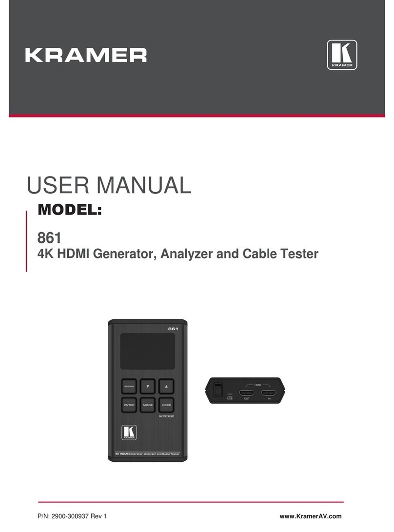 Kramer 861 user manual