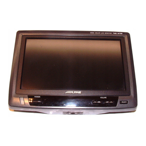 Alpine TME-M750A User manual Alpine TME-M750A User manual