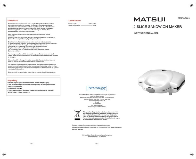 Matsui M02SMW09 User manual