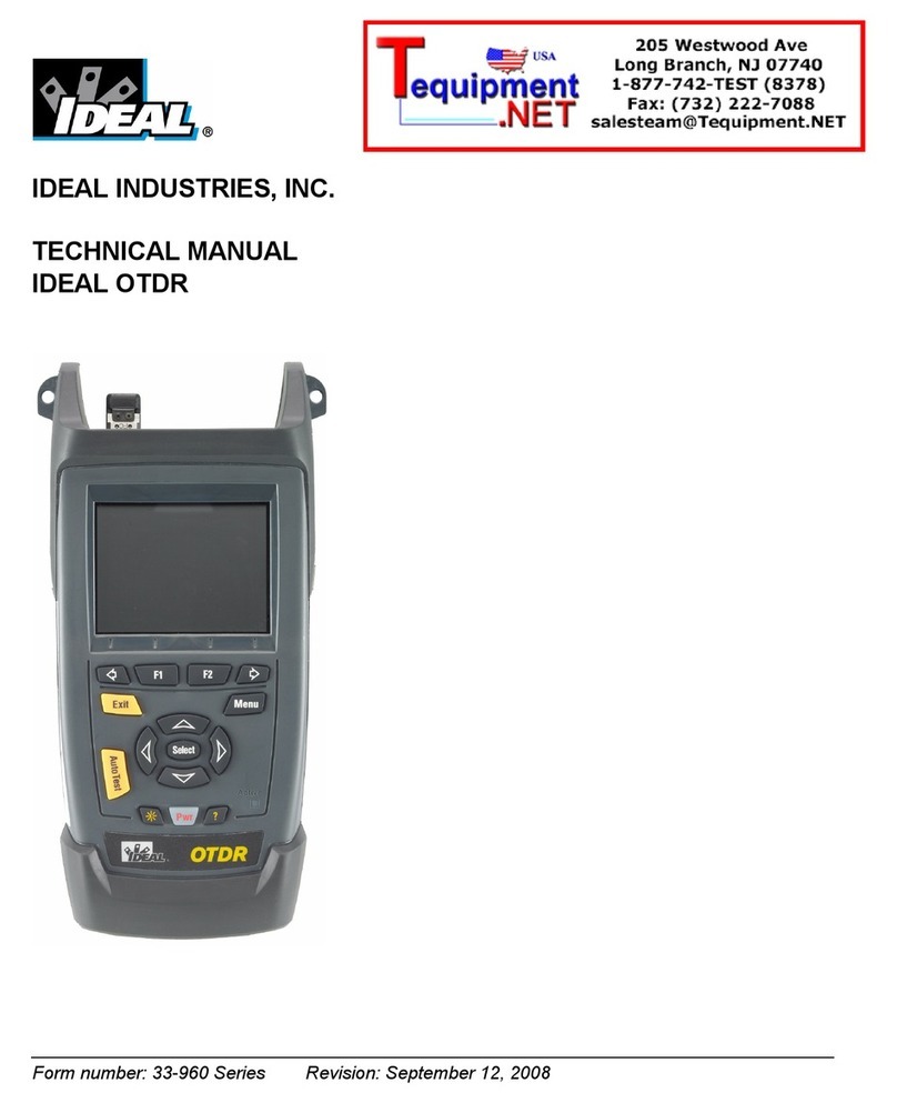 IDEAL INDUSTRIES OTDR Technical manual