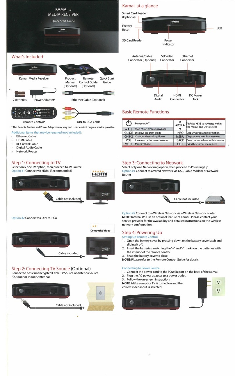 Entone KAMAI 5 User manual
