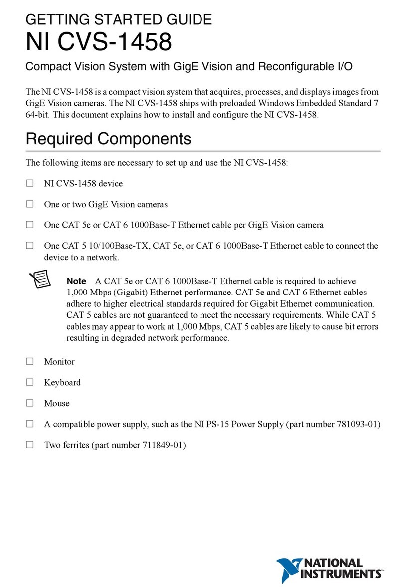 National Instruments NI CVS-1458 User manual