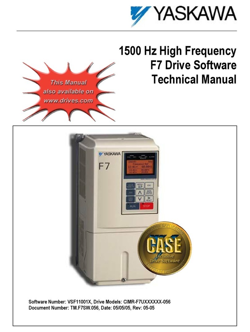 YASKAWA Varispeed f7 User manual