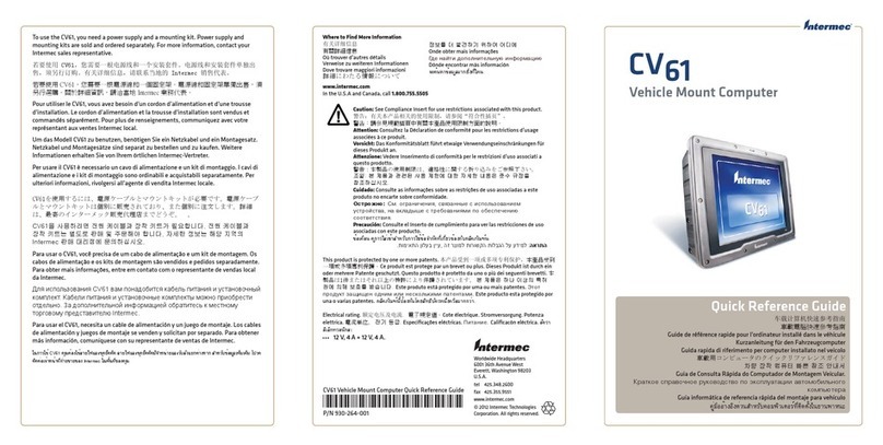 Intermec CV61 User manual Intermec CV61 User manual