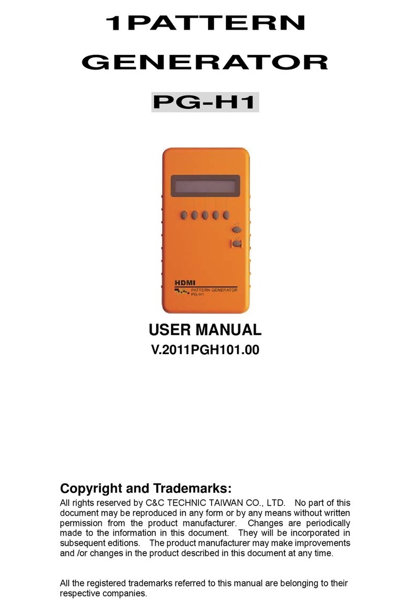 C&C TECHNIC TAIWAN CO., LTD. PG-H1 user manual