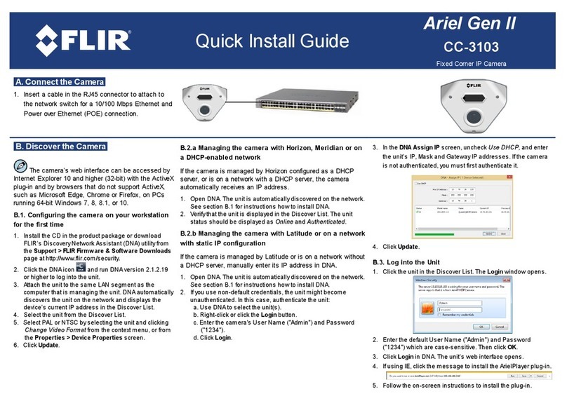 FLIR Ariel Gen II CC-3103 Quick install guide