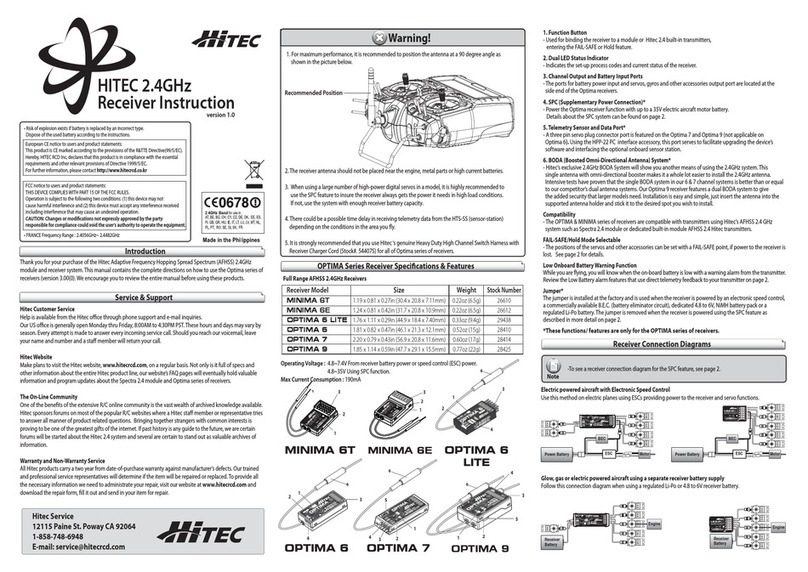 Hi-Tec MINIMA 6T User manual
