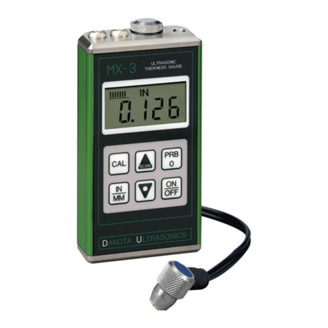 DAKOTA ULTRASONICS MX-3 Operation manual