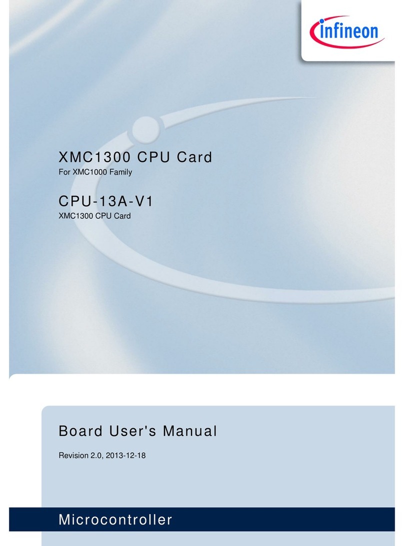 Infineon Technologies CPU-13A-V1 User manual