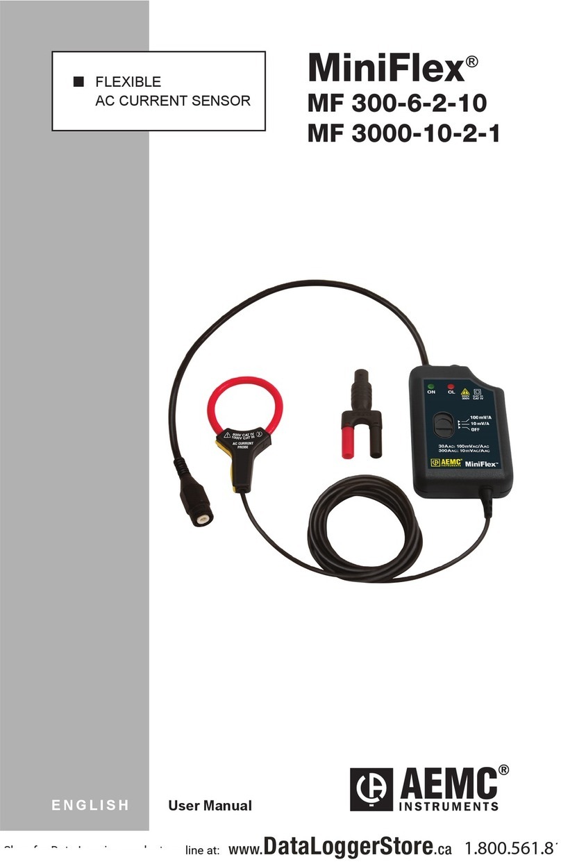 AEMC MiniFlex MF 300-6-2-10 User manual