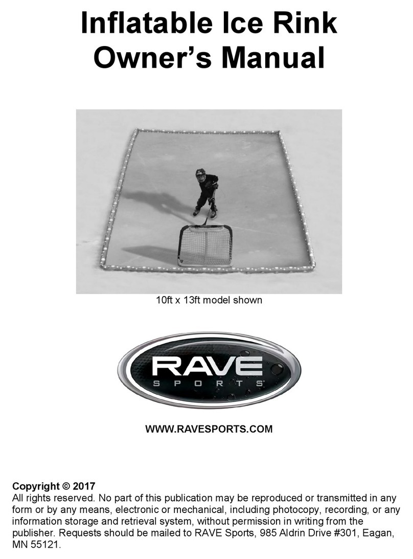 Rave Sports Inflatable Ice Rink User manual