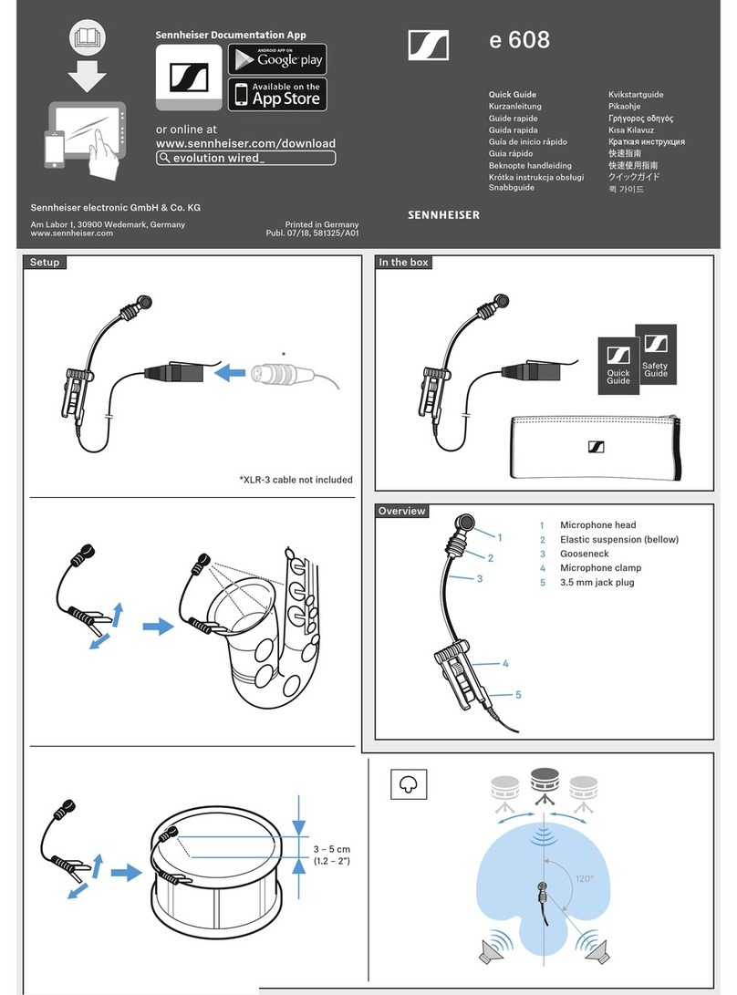 Sennheiser e 608 User manual
