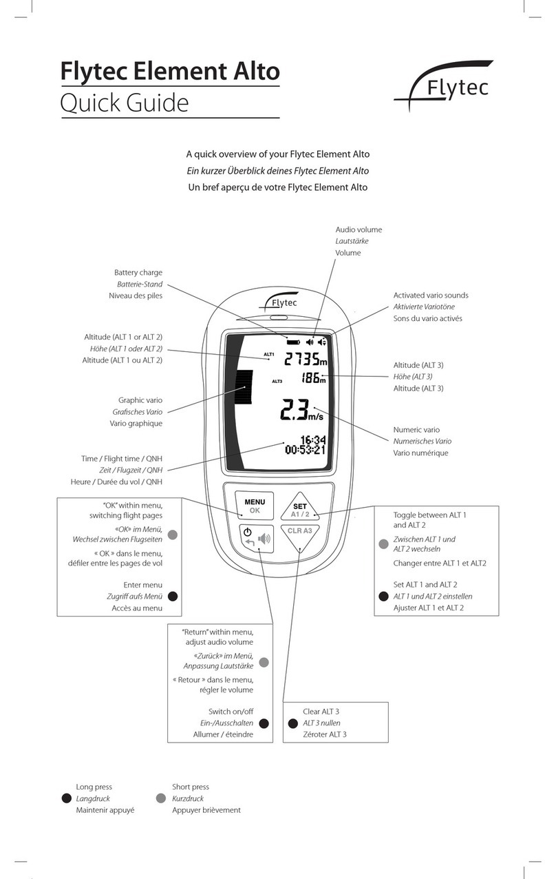 Flytec Element Alto User manual